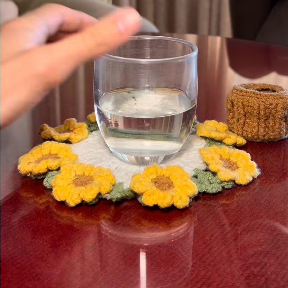 Crochet Bouquet coaster
